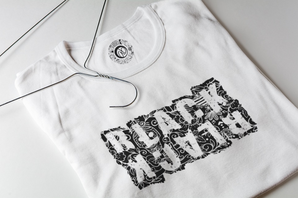 black-and-black-t-shirt
